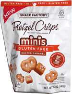 Pretzel Crisps Minis Gluten Free Salted Caramel