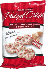 Pretzel Crisps White Chocolate & Peppermint