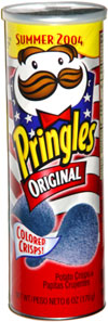 Pringles Original Colored Crisps Blue Summer 2004