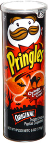 Pringles Orange Colored Crisps