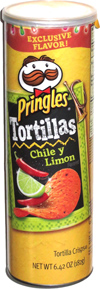 Pringles Tortillas Chile y Limon