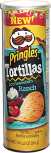 Pringles Tortillas Southwest Ranch