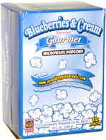 Proud Poppin' Parents Blueberries & Cream Flavored Gourmet Microwave Popcorn