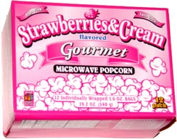 Proud Poppin' Parents Strawberries & Cream Flavored Gourmet Microwave Popcorn