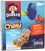 Quaker Chewy Dory Cookies & Cream Delight Granola Bars