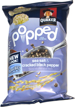 Quaker Popped Sea Salt & Cracked Black Pepper