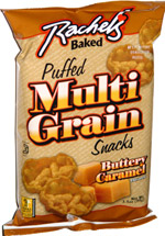 Rachel's Baked Puffed Multi Grain Snacks Buttery Caramel