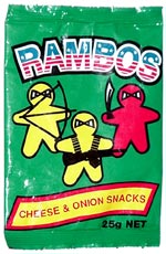Rambos Cheese & Onion Snacks
