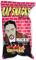 Rap Snacks Mack 10 Red Hot Cheddar Cheese Flavored Chips