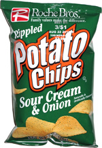 Roche Bros. Rippled Potato Chips Sour Cream & Onion