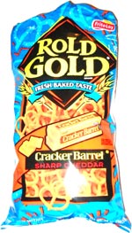 Rold Gold Cracker Barrel Sharp Cheddar pretzels