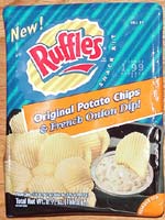 Ruffles Snack Kit Original Potato Chips & French Onion Dip!