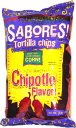Sabores Tortilla Chips Chipotle Flavor