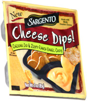 Sargento Cheese Dips! Cheddar Dip & Zesty Ranch Bagel Chips