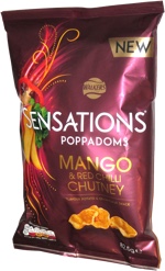 Walkers Sensations Poppadoms Mango & Red Chilli Chutney