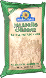 Serious Food ... Sillly Prices Jalapeno Cheddar Kettle Potato Chips