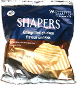 Shapers Chargrilled chicken flavour crinkles