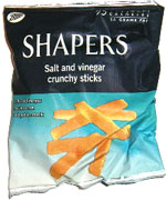 Shapers Salt and vinegar crunchy sticks