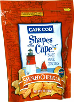 Cape Cod Shapes of the Cape Baked Snack Crackers Smoked Cheddar