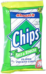 Shaw's Salt & Vinegar Chips
