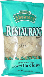 Grandma Shearer's Restaurant Style 100% White Corn Tortilla Chips