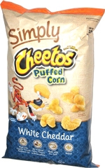 Simply Cheetos Puffed Corn White Cheddar