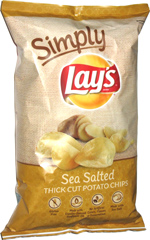 Simply Lay's Sea Salted Thick Cut Potato Chips