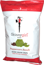 Skinnygirl Snacks Peppercorn Ranch Baked Veggie Chips