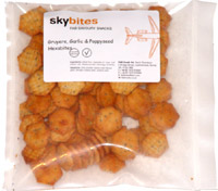 Skybites Fab Savoury Snacks Gruyere, Garlic & Poppyseed Hexabites