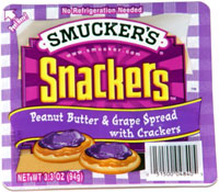 Smucker's Snackers Peanut Butter & Grape Spread with Crackers