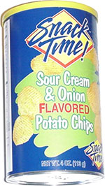 Snack Time! Sour Cream & Onion Flavored Potato Chips