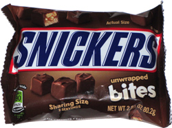 Snickers Unwrapped Bites