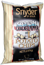 Snyder of Berlin Sea Salt & Cracked Pepper Potato Chips Kettle Style