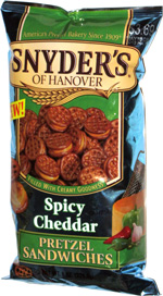 Snyder's of Hanover Spicy Cheddar Pretzel Sandwiches