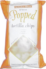 Sonora Mills All Natural Popped Tortilla Chips Nacho
