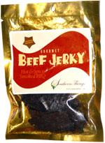 Southern Things Gourmet Beef Jerky Hot & Spicy Smoked BBQ