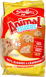 Stauffer's Animal Breakfast Cookies Oats, Almonds & Cranberries
