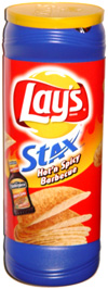 Lay's Stax Hot 'n Spicy Barbecue