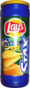 Lay's Stax Hidden Valley Ranch Potato Crisps