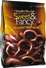Milk Chocolate Sweet & Fancy Flavor Coated Classic Pretzels