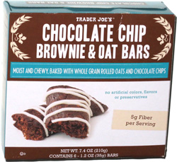 Trader Joe's Chocolate Chip Brownie & Oat Bars