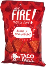 Taco Bell Fire! Tortilla Chips