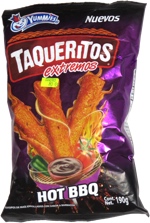 Yummies Taqueritos Extremos Hot BBQ