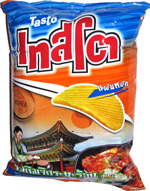 Tasto Kimchi Hot Plate Flavored Potato Chips Ridge Cut