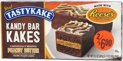 Tastykake Kandy Bar Kakes made with Reese's Peanut Butter