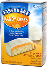 Tastykake Kandy Kakes Summer Orange Creme