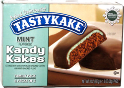 Tastykake Mint Kandy Kakes