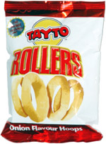 Tayto Rollers Onion Flavour Hoops