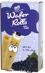 Tens Wafer Rolls Grape Flavor