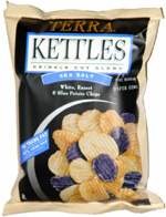 Terra Kettles Sea Salt White, Russet & Blue Potato Chips